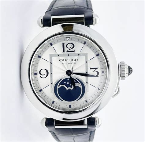 cartier santos moonphase|cartier pasha 38mm.